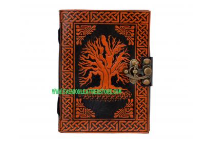 Celtic Tree Of Life Orange with Black Journal Note Book dairy
